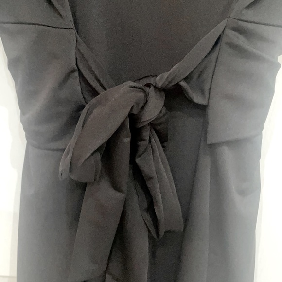 New Black Mini Tie Dress with Rhinestones- Size Small - Picture 7 of 7